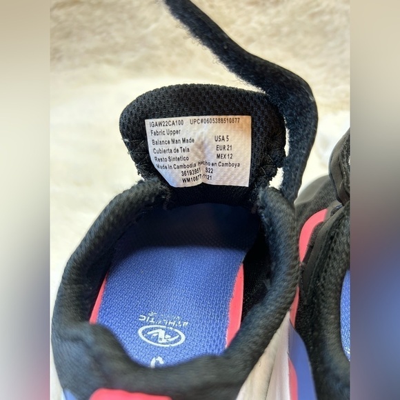 Athletic Works infant athletic sneaker mesh shoes with velcro Sz-5. I - Picture 8 of 9